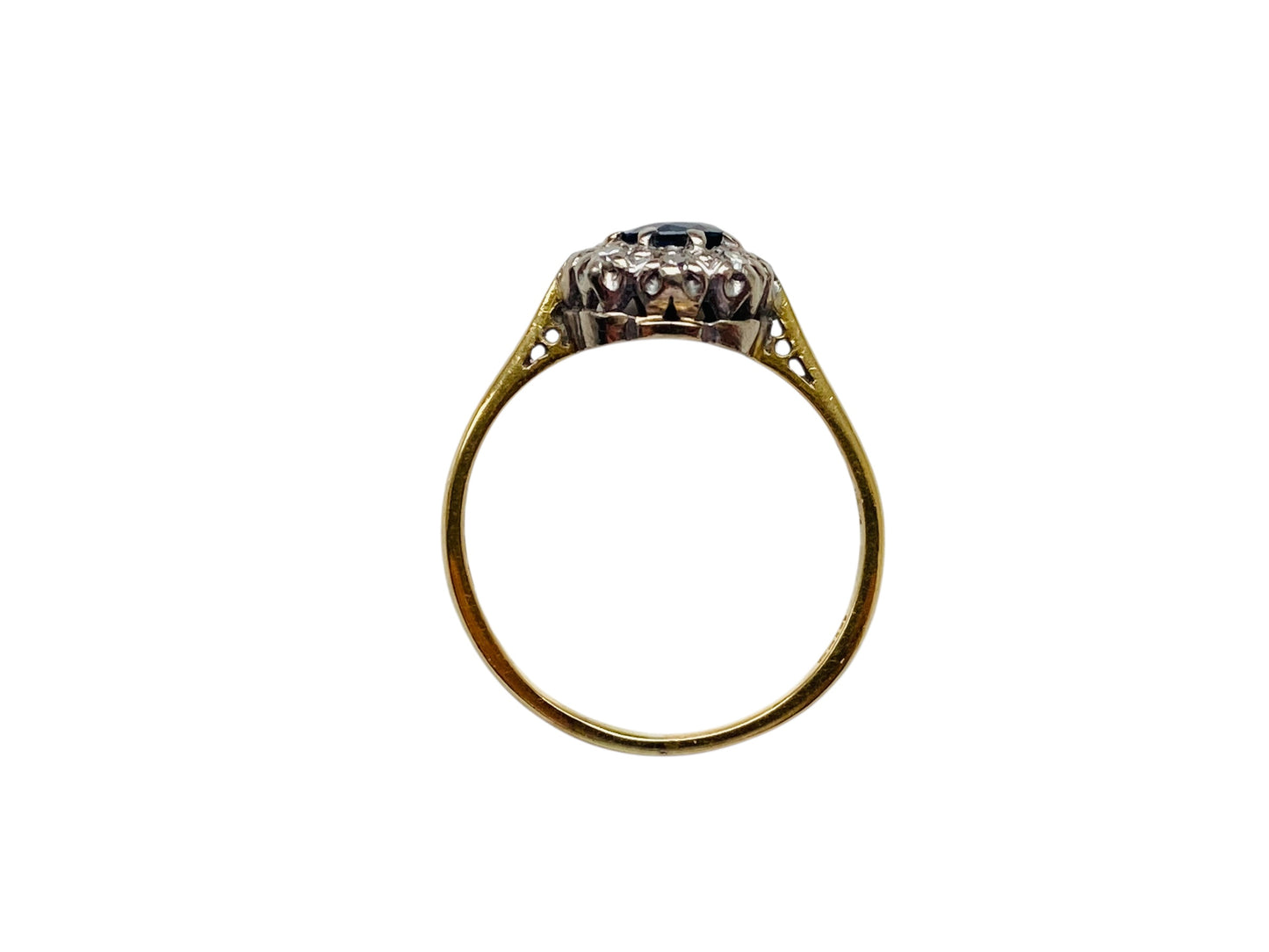 Vintage 18ct Gold Sapphire & Diamond Ring