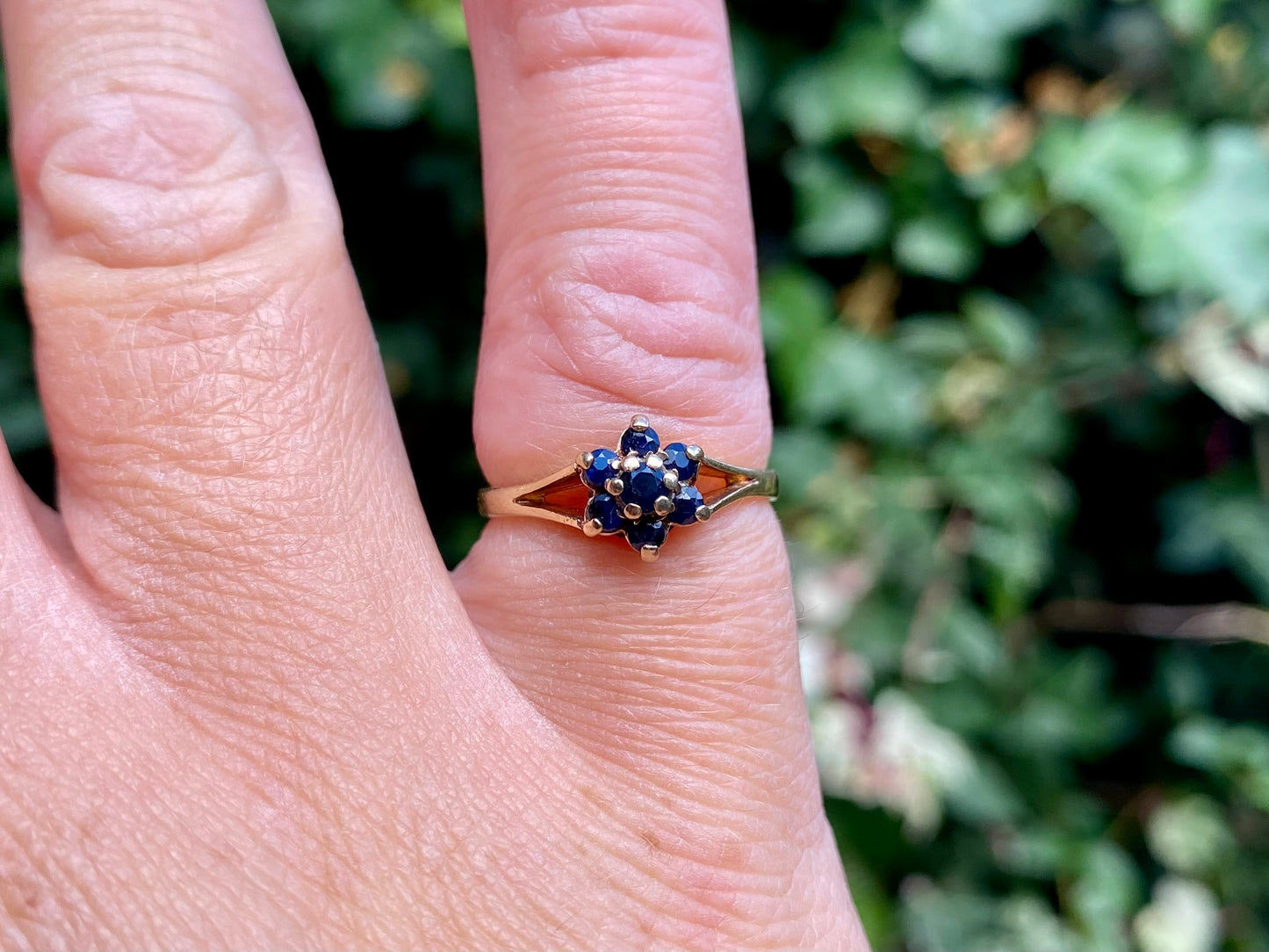 Vintage 9ct Gold Sapphire Ring