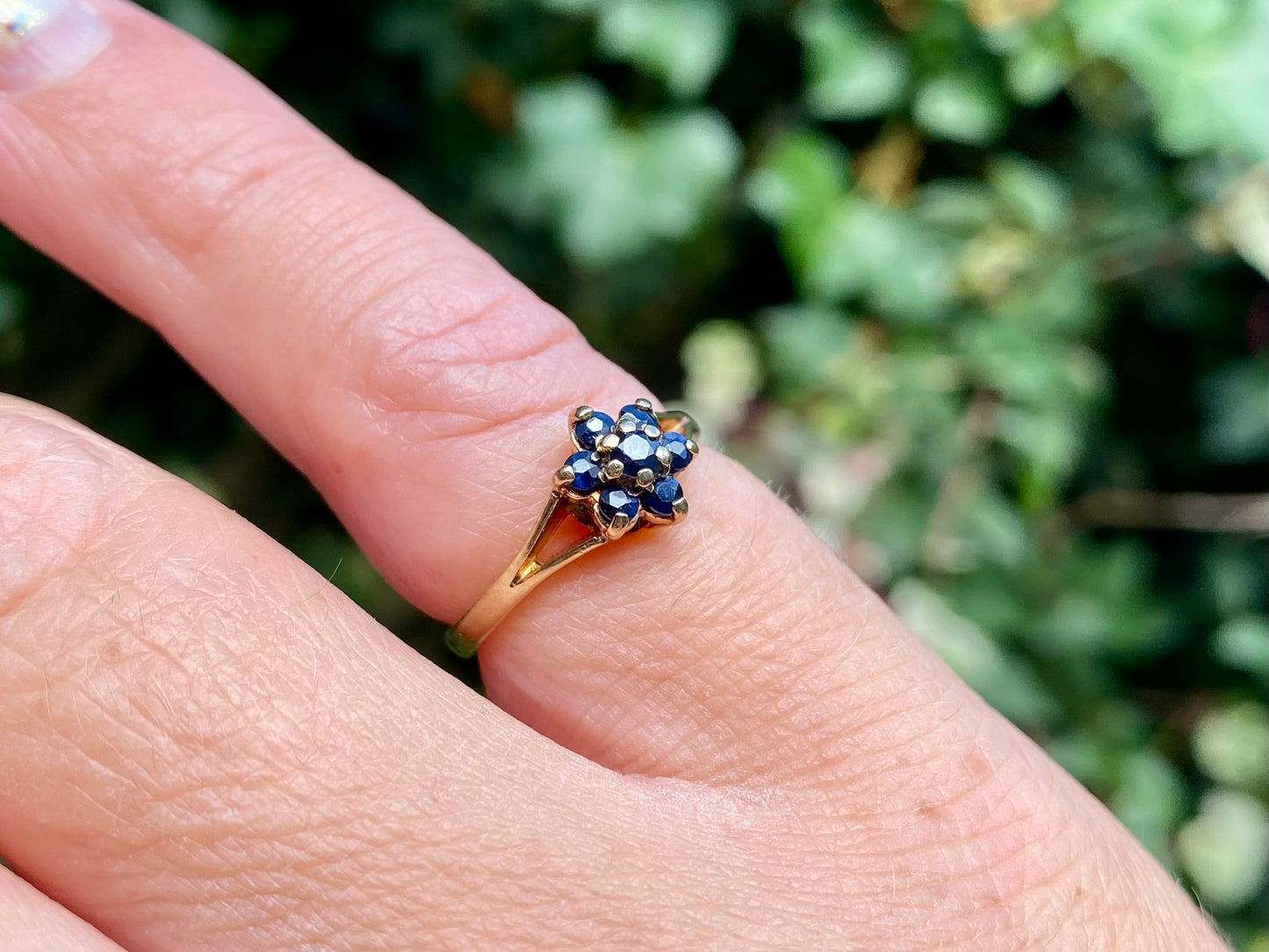 Vintage 9ct Gold Sapphire Ring