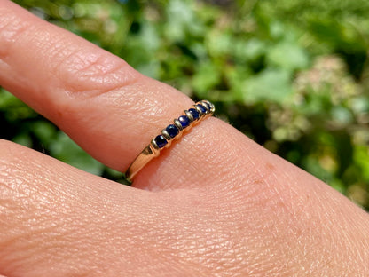 9ct Gold Sapphire Stacking Ring