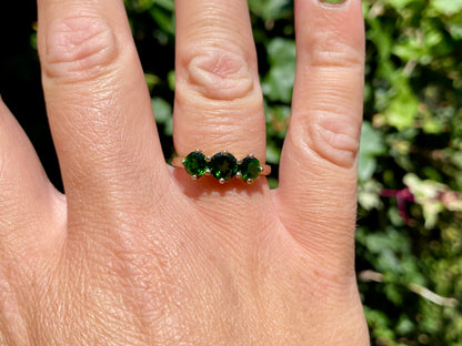 9ct Gold Diopside Ring