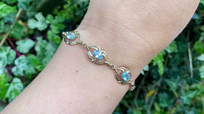 9ct Gold Topaz Bracelet