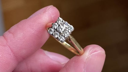 Vintage 18ct Gold Diamond Ring