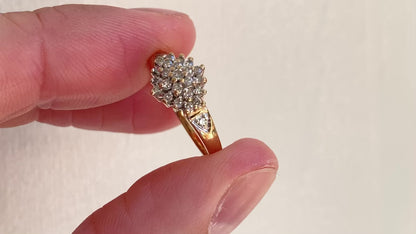 Vintage 9ct Gold 0.25ct Diamond Ring