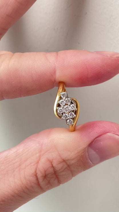 Vintage 18ct Gold Diamond Ring