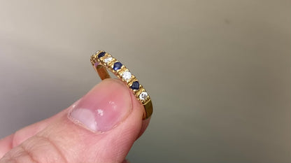 18ct Gold Sapphire & Diamond Ring